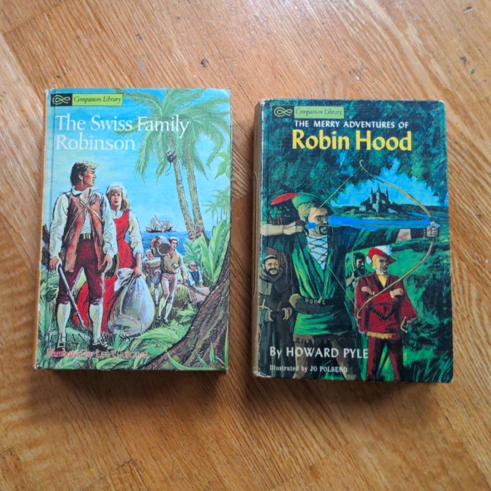 2 Vintage 60s Companion Library books
